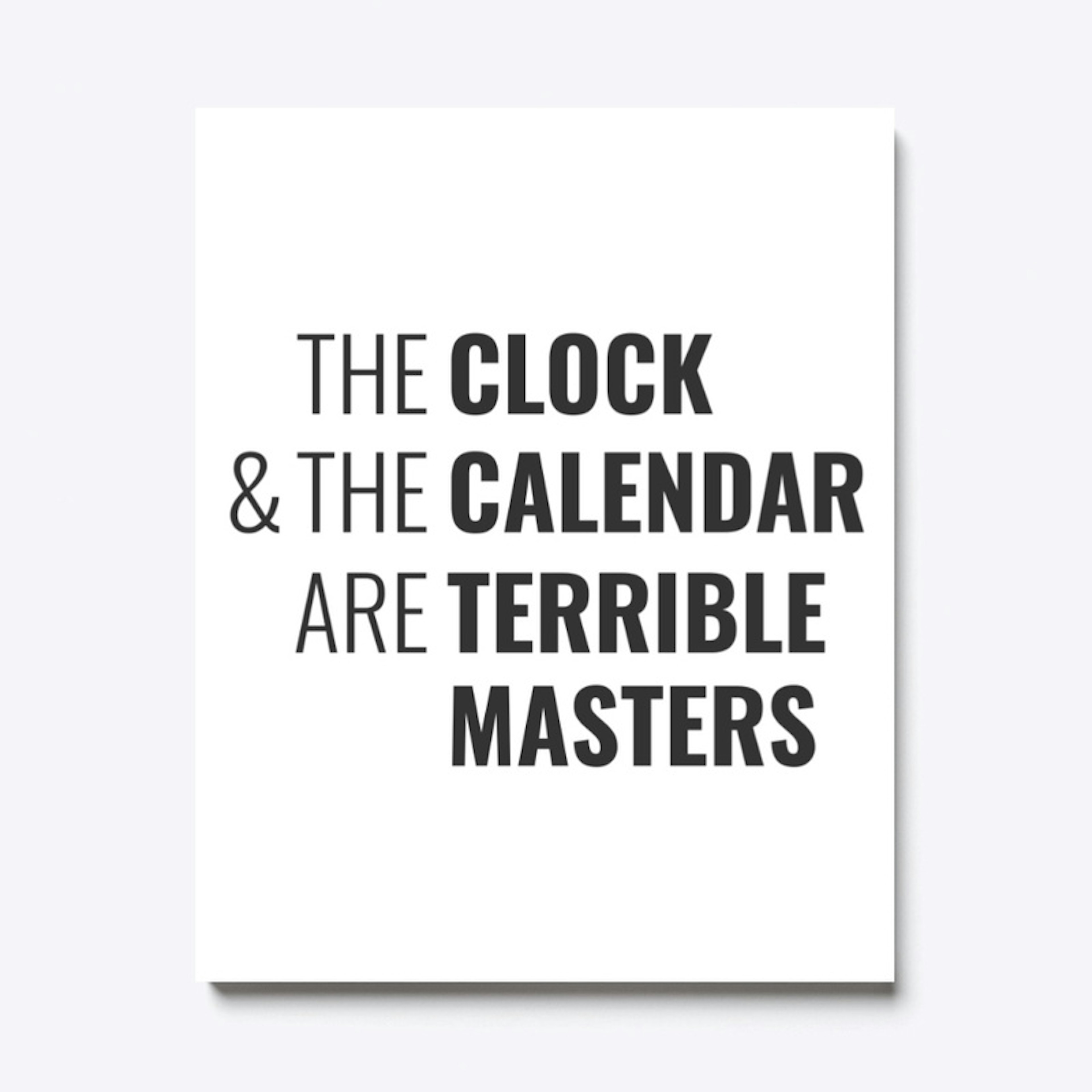 The Clock And The Calendar